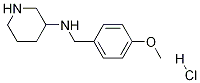 (4-Methoxy-benzyl)-piperidin-3-yl-aMine hydrochloride Structure