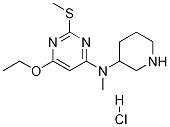 (6-Ethoxy-2-Methylsulfanyl-pyriMidin-4-yl)-Methyl-piperidin-3-yl-aMine hydrochloride Structure