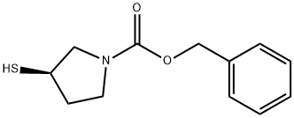(R)-3-Mercapto-pyrrolidine-1-carboxylic acid benzyl ester Structure
