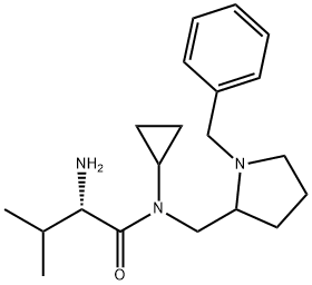 (S)-2-AMino-N-(1-benzyl-pyrrolidin-2-ylMethyl)-N-cyclopropyl-3-Methyl-butyraMide Structure