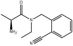 (S)-2-AMino-N-(2-cyano-benzyl)-N-ethyl-propionaMide 구조식 이미지