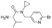 (S)-2-AMino-N-(6-broMo-pyridin-3-ylMethyl)-N-cyclopropyl-3-Methyl-butyraMide 구조식 이미지