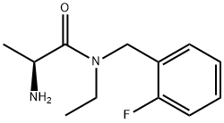 (S)-2-AMino-N-ethyl-N-(2-fluoro-benzyl)-propionaMide 구조식 이미지