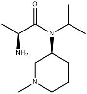 (S)-2-AMino-N-isopropyl-N-((S)-1-Methyl-piperidin-3-yl)-propionaMide 구조식 이미지