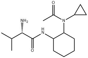 (S)-N-[2-(Acetyl-cyclopropyl-aMino)-cyclohexyl]-2-aMino-3-Methyl-butyraMide 구조식 이미지