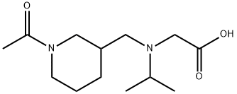 [(1-Acetyl-piperidin-3-ylMethyl)-isopropyl-aMino]-acetic acid Structure