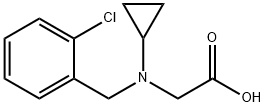 [(2-Chloro-benzyl)-cyclopropyl-aMino]-acetic acid 구조식 이미지