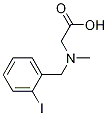 [(2-Iodo-benzyl)-Methyl-aMino]-acetic acid 구조식 이미지