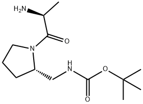 [(S)-1-((S)-2-AMino-propionyl)-pyrrolidin-2-ylMethyl]-carbaMic acid tert-butyl ester Structure