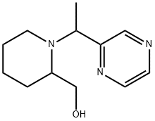 [1-(1-피라진-2-일-에틸)-피페리딘-2-일]-메탄올 구조식 이미지