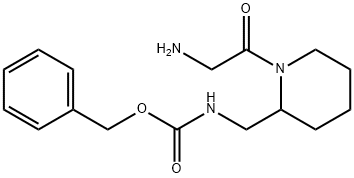 [1-(2-AMino-acetyl)-piperidin-2-ylMethyl]-carbaMic acid benzyl ester 구조식 이미지