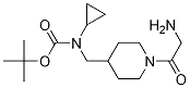 [1-(2-AMino-acetyl)-piperidin-4-ylMethyl]-cyclopropyl-carbaMic acid tert-butyl ester 구조식 이미지