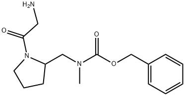 [1-(2-AMino-acetyl)-pyrrolidin-2-ylMethyl]-Methyl-carbaMic acid benzyl ester 구조식 이미지