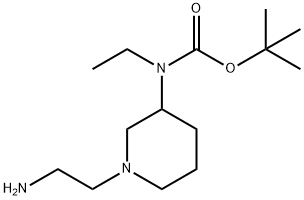 [1-(2-AMino-ethyl)-piperidin-3-yl]-ethyl-carbaMic acid tert-butyl ester 구조식 이미지