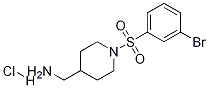 [1-(3-BroMo-benzenesulfonyl)-piperidin-4-yl]-Methyl-aMine hydrochloride Structure