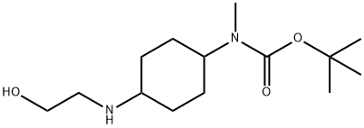 [4-(2-Hydroxy-ethylaMino)-cyclohexyl]-Methyl-carbaMic acid tert-butyl ester Structure