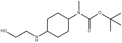 [4-(2-Hydroxy-ethylaMino)-cyclohexyl]-Methyl-carbaMic acid tert-butyl ester 구조식 이미지