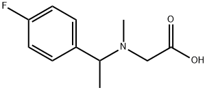 {[1-(4-Fluoro-phenyl)-ethyl]-Methyl-aMino}-acetic acid 구조식 이미지