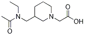 {3-[(Acetyl-ethyl-aMino)-Methyl]-piperidin-1-yl}-acetic acid 구조식 이미지