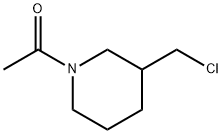 1-(3-ChloroMethyl-piperidin-1-yl)-ethanone 구조식 이미지