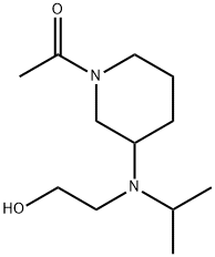 1-{3-[(2-Hydroxy-ethyl)-isopropyl-aMino]-piperidin-1-yl}-ethanone 구조식 이미지