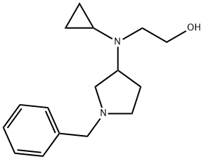 2-[(1-Benzyl-pyrrolidin-3-yl)-cyclopropyl-aMino]-ethanol Structure