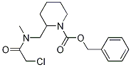 2-{[(2-Chloro-acetyl)-Methyl-aMino]-Methyl}-piperidine-1-carboxylic acid benzyl ester 구조식 이미지