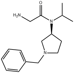 2-AMino-N-((S)-1-benzyl-pyrrolidin-3-yl)-N-isopropyl-acetaMide 구조식 이미지