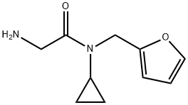 2-AMino-N-cyclopropyl-N-furan-2-ylMethyl-acetaMide Structure