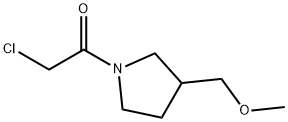 2-Chloro-1-(3-MethoxyMethyl-pyrrolidin-1-yl)-ethanone 구조식 이미지