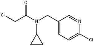 2-Chloro-N-(6-chloro-pyridin-3-ylMethyl)-N-cyclopropyl-acetaMide Structure