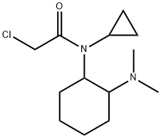 2-Chloro-N-cyclopropyl-N-(2-diMethylaMino-cyclohexyl)-acetaMide 구조식 이미지