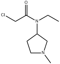 2-Chloro-N-ethyl-N-(1-Methyl-pyrrolidin-3-yl)-acetaMide 구조식 이미지