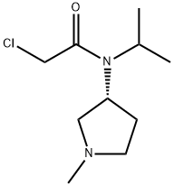 2-Chloro-N-isopropyl-N-((S)-1-Methyl-pyrrolidin-3-yl)-acetaMide 구조식 이미지
