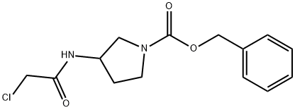 3-(2-Chloro-acetylaMino)-pyrrolidine-1-carboxylic acid benzyl ester Structure