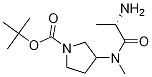 3-[((S)-2-AMino-propionyl)-Methyl-aMino]-pyrrolidine-1-carboxylic acid tert-butyl ester Structure