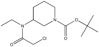 3-[(2-Chloro-acetyl)-ethyl-aMino]-piperidine-1-carboxylic acid tert-butyl ester Structure