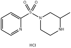 3-Methyl-1-(pyridine-2-sulfonyl)-piperazine hydrochloride Structure