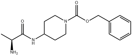 4-((S)-2-AMino-propionylaMino)-piperidine-1-carboxylic acid benzyl ester 구조식 이미지