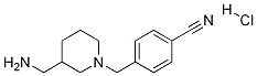 4-(3-AMinoMethyl-piperidin-1-ylMethyl)-benzonitrile hydrochloride Structure