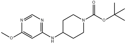 4-(6-Methoxy-pyriMidin-4-ylaMino)-piperidine-1-carboxylic acid tert-butyl ester Structure