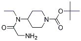 4-[(2-AMino-acetyl)-ethyl-aMino]-piperidine-1-carboxylic acid tert-butyl ester Structure