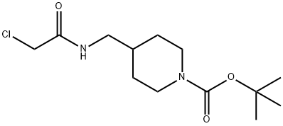 4-[(2-Chloro-acetylaMino)-Methyl]-piperidine-1-carboxylic acid tert-butyl ester Structure