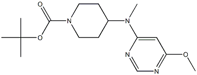 4-[(6-Methoxy-pyriMidin-4-yl)-Methyl-aMino]-piperidine-1-carboxylic acid tert-butyl ester Structure