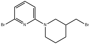 6'-BroMo-3-broMoMethyl-3,4,5,6-tetrahydro-2H-[1,2']bipyridinyl 구조식 이미지
