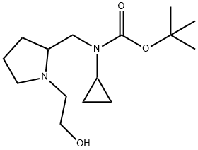 Cyclopropyl-[1-(2-hydroxy-ethyl)-pyrrolidin-2-ylMethyl]-carbaMic acid tert-butyl ester Structure