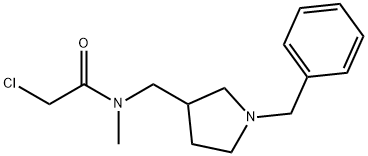 N-(1-Benzyl-pyrrolidin-3-ylMethyl)-2-chloro-N-Methyl-acetaMide 구조식 이미지