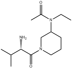 N-[1-((S)-2-AMino-3-Methyl-butyryl)-piperidin-3-yl]-N-ethyl-acetaMide Structure