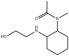 N-[2-(2-Hydroxy-ethylaMino)-cyclohexyl]-N-Methyl-acetaMide Structure