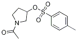 Toluene-4-sulfonic acid 1-acetyl-pyrrolidin-3-yl ester Structure